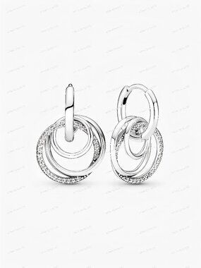Family Always Encircled Hoop Earrings